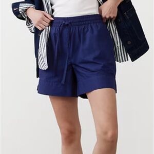 NEW Banana Republic | 100% Cotton Navy Blue Drawstring Shorts